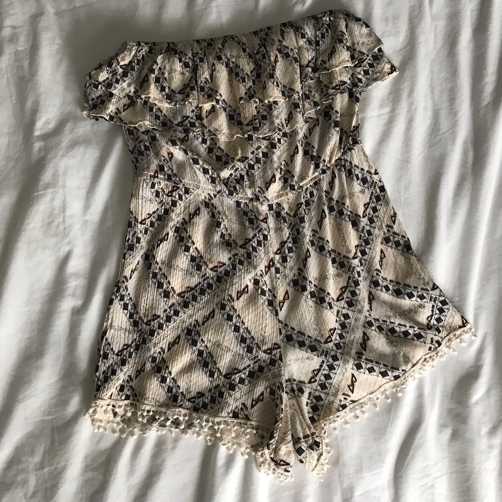 Strapless Romper